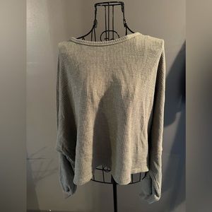 Pink Lily Lovely Spirit Olive Thermal Blouse